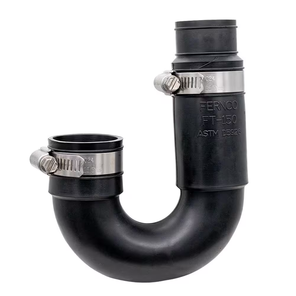 Fernco 1-1/2 Zoll x 1-1/4 Zoll PVC-Abflusssiphon