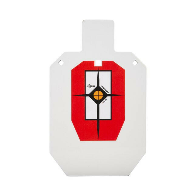 EZ Aim Champion Traps and Targets IPSC Silhouette Steel Target Stand, 9x14.875-Inch, Rimfire and Centerfire Pistol Shooting Practice