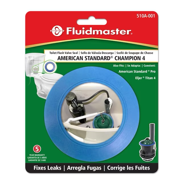 Fluidmaster American Standard Seal Ersatz-4-Zoll-Spülventildichtung aus blauem Gummi