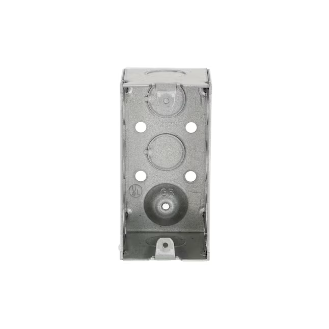 Hubbell RACO praktische elektrische 1-fach-Dose aus verzinktem Stahl für Neu- und Altbauinstallationen