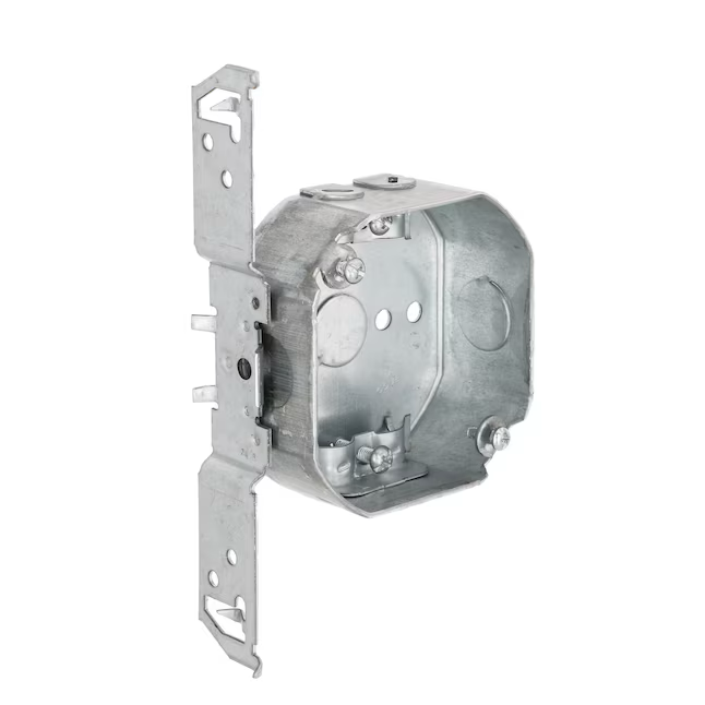 Hubbell RACO Achteck-Elektro-Montagedose aus verzinktem Stahl für Neuinstallationen