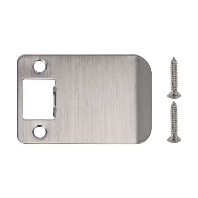 Cerradura de borde completo satinado RELIABILT de 2-1/2 pulg. de ancho x 2-1/4 pulg. de largo