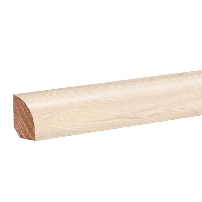 Project Source Ambleside cuarto redondo de madera laminada de 0,62 pulgadas de alto x 0,75 pulgadas de ancho x 94,5 pulgadas de largo
