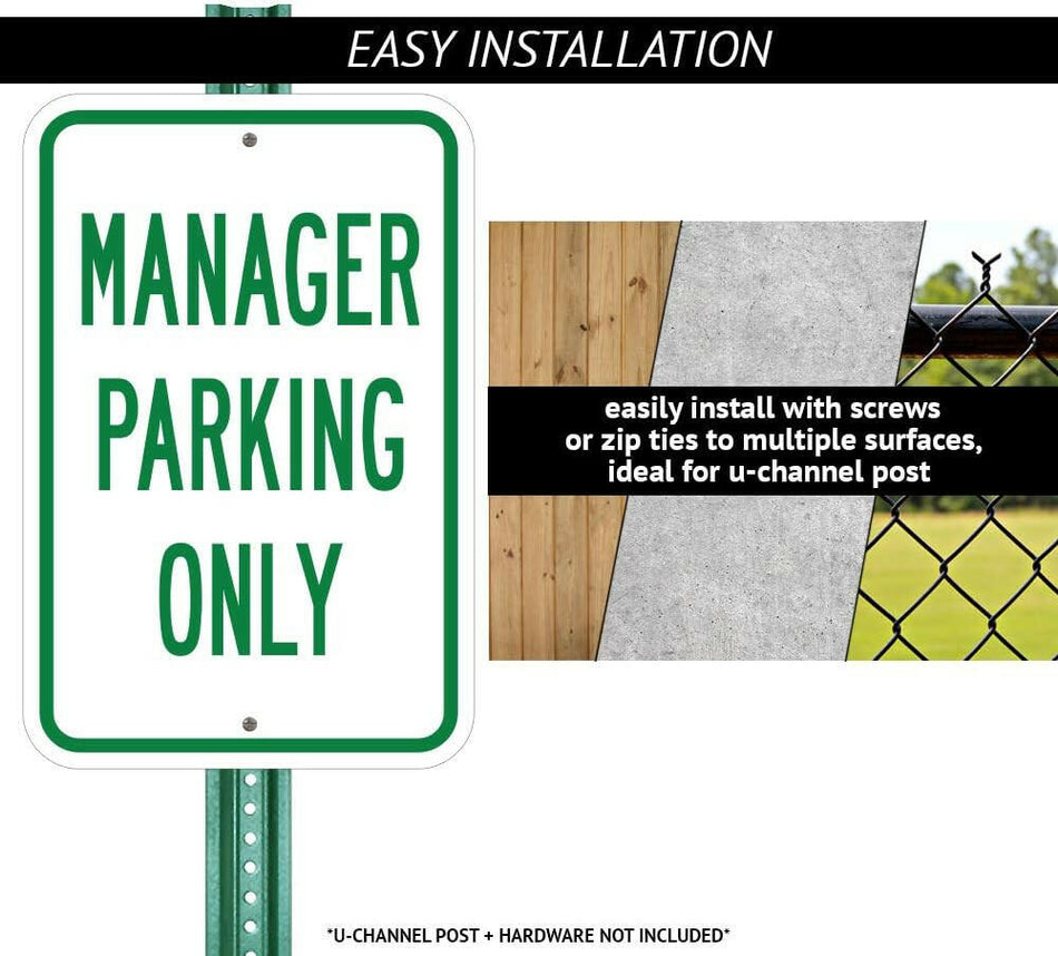 Reserved Parking, Van Accessible, $100-$500 Fine, Tow Away Zone (12 in. X 18 in. Heavy-Gauge Aluminum Rust Proof Parking Sign)