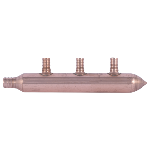 SharkBite 3/4 Zoll x 1/2 Zoll PEX-B Crimp Kupfer 3-Port geschlossener Verteiler