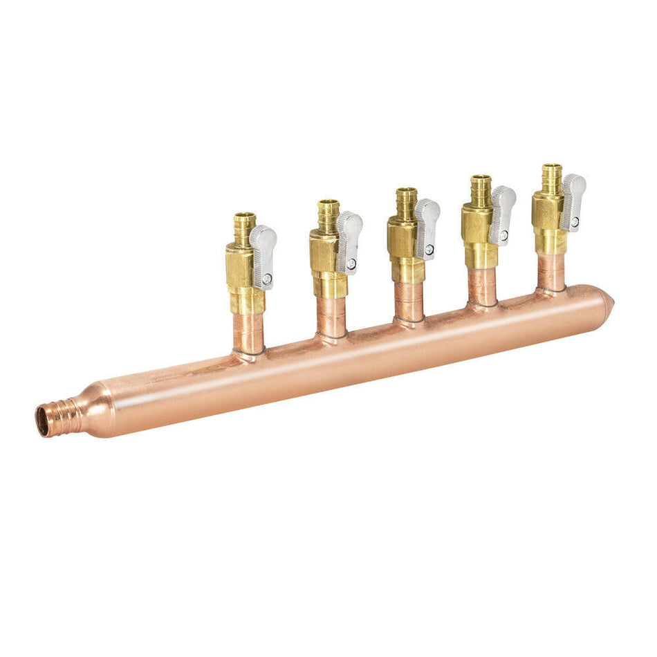 Sioux Chief Copper F1807 Verteilersystem mit geschlossenem Ende (5 Anschlüsse)