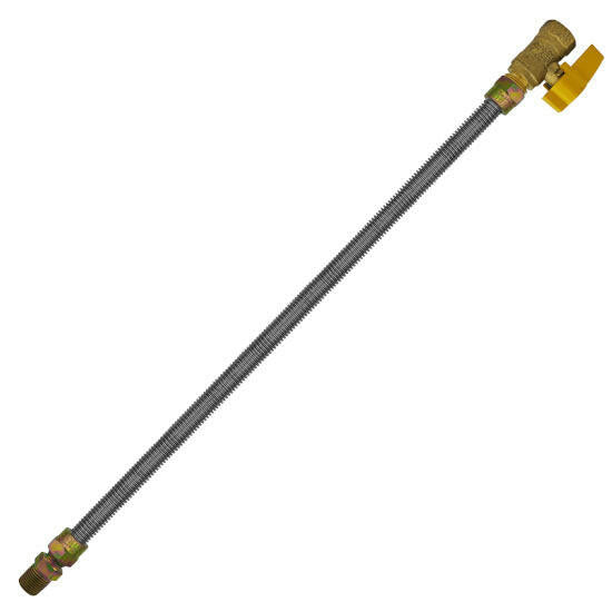 Cambridge Flexible Gas Connector with Valve (36 in.)