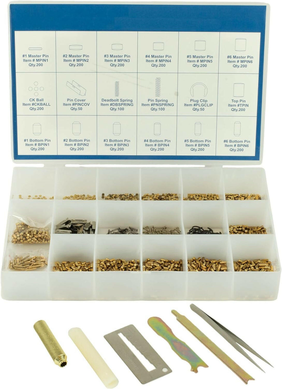 Kit de llaves con herramienta para llaves de pasador de cambio de clave Kwikset