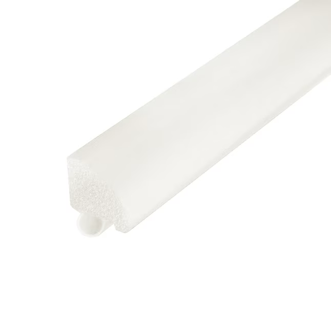 Fuente del proyecto Para uso con tecnología WetProtect Vinilo cuarto redondo blanco de 0,75 pulgadas de alto x 0,75 pulgadas de ancho x 94,5 pulgadas de largo
