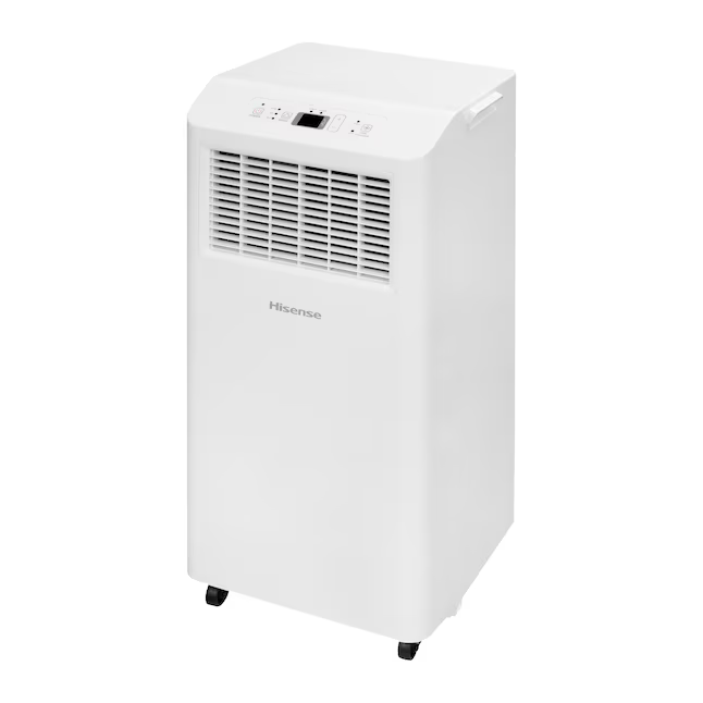Hisense 5000 BTU DOE 115-Volt White Vented Portable Air Conditioner Remote Control Included 150-sq ft -Cooling