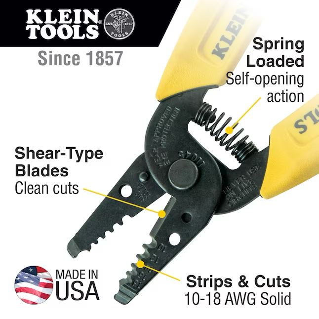 Pelacables Klein Tools, sólido, 10-18 Awg 