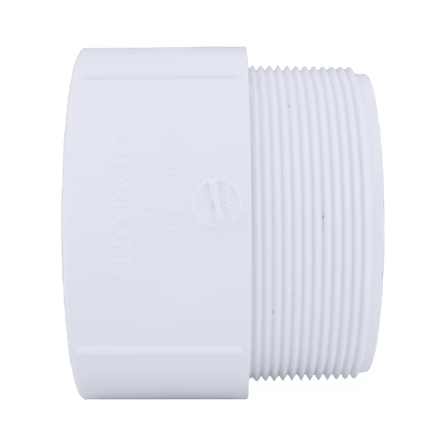 Charlotte Pipe 1-1/2-in PVC DWV Male to Hub Adapter