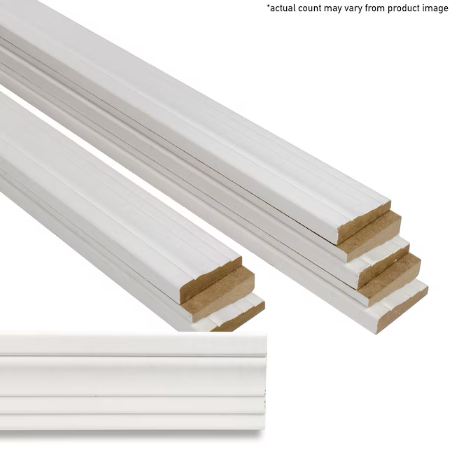 RELIABILT Carcasa MDF 3366 imprimada de 9/16 x 2-1/4 x 7 pies (paquete de 12)