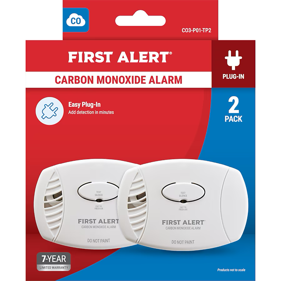 First Alert Plug in Carbon Monoxide Detector (2-Pack)