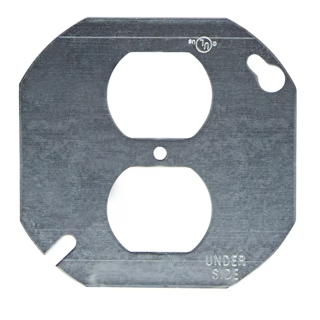 Hubbell Rund Silberfarben Metall
