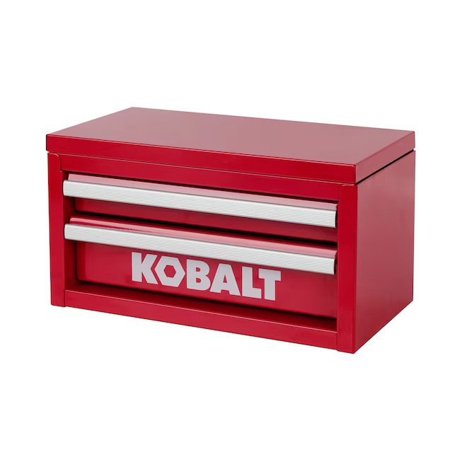 Caja de herramientas de acero con dos cajones Kobalt Mini de 10,83 pulgadas