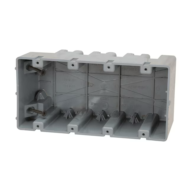 Caja eléctrica inteligente de policarbonato de 4 unidades de Madison Electric Products, caja eléctrica ajustable para trabajos nuevos y antiguos