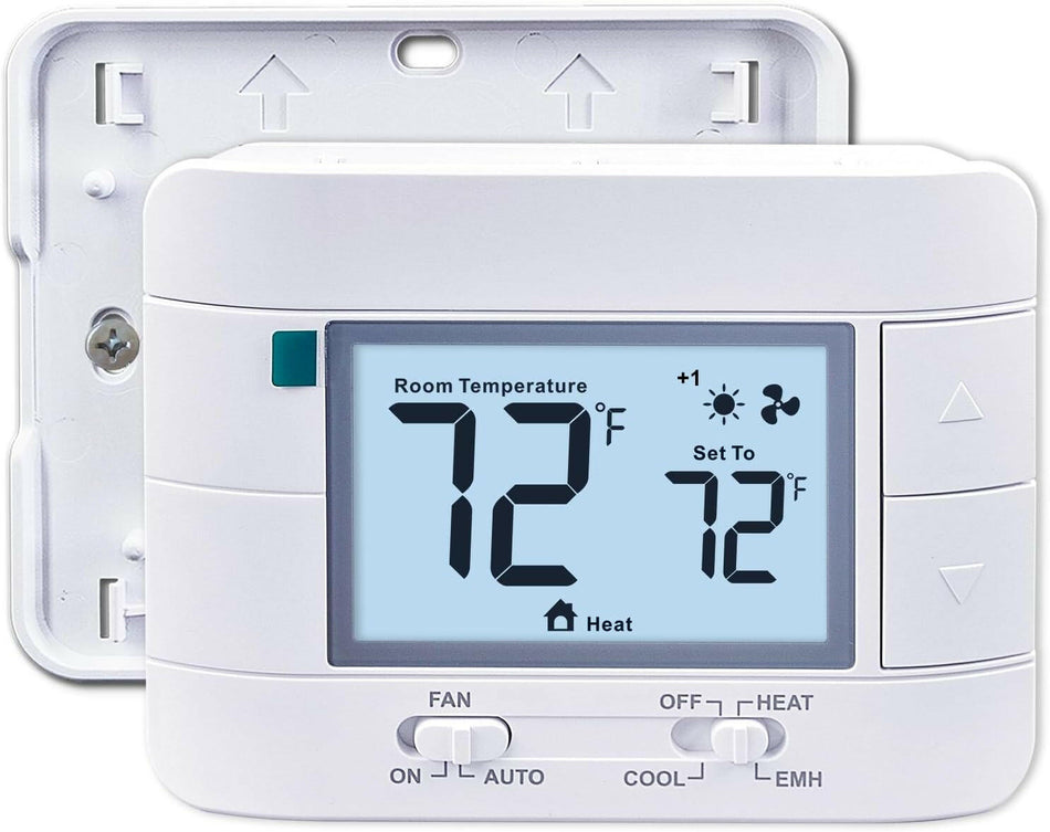 Aowel 2 Heat/ 1 Cool Non-Programmable Thermostat