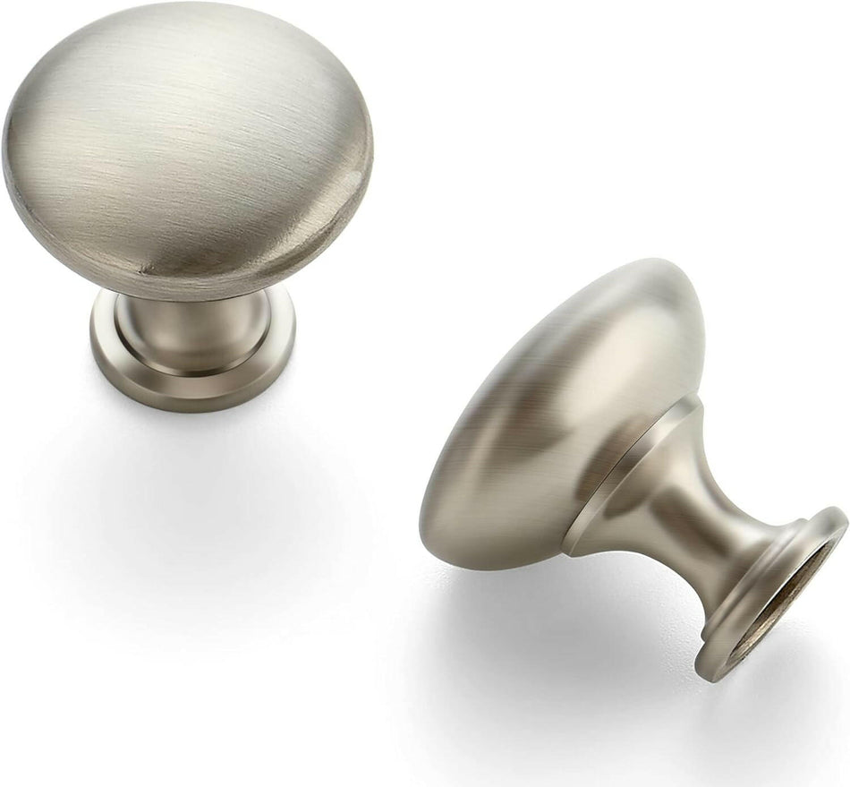 SABER SELECT Brushed Nickel Round Cabinet Knobs
