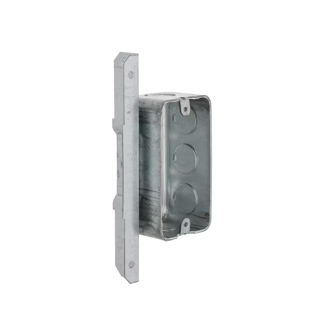 Caja eléctrica práctica Hubbell RACO de 1 módulo de acero galvanizado para trabajos nuevos/antiguos