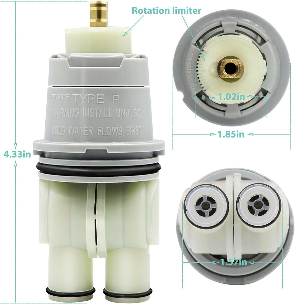 Conjunto de cartucho de válvula de ducha Delta Plastic RP46074