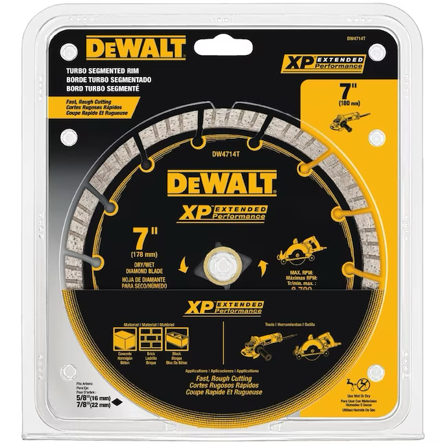 Muela abrasiva de diamante DEWALT XP de 7 pulgadas