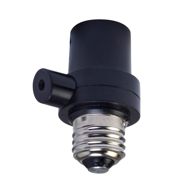 Woods Black Screw-in Light sensor