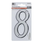 RELIABILT 4-in Reflective Silver Number