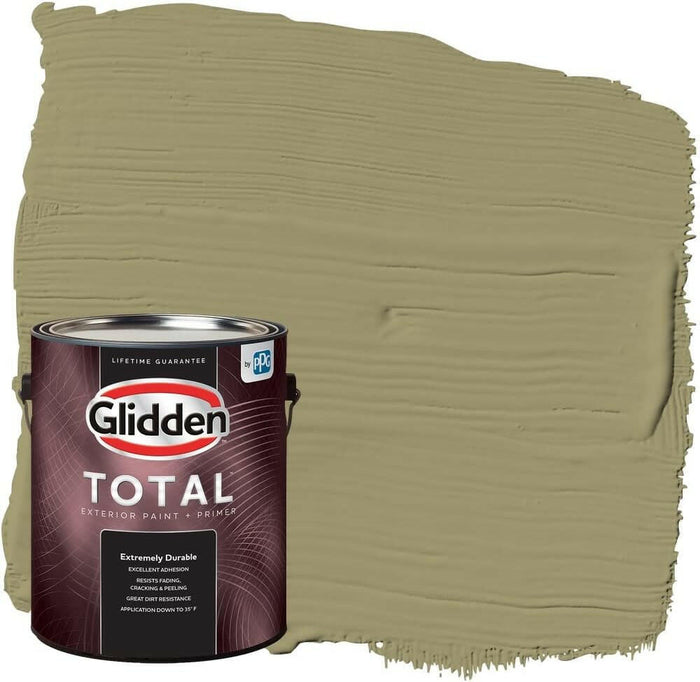 Glidden Total Exterior Paint & Primer Semi-Gloss, Sweet Annie