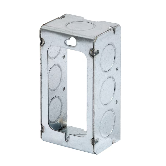 Caja eléctrica extensora para trabajos nuevos/antiguos de acero galvanizado Hubbell RACO de 1 unidad