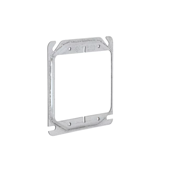 Caja metálica cuadrada de 2 grupos, gris, Hubbell