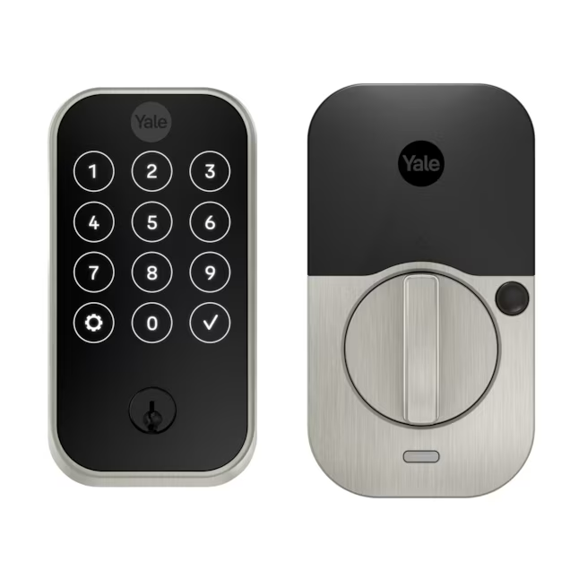 Yale Assure Lock 2 Satin Nickel Bluetooth Single Cylinder Electronic Deadbolt Lighted Keypad