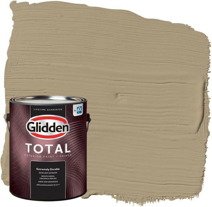 Pintura e imprimador semibrillante para exteriores Total Glidden, Stony Creek