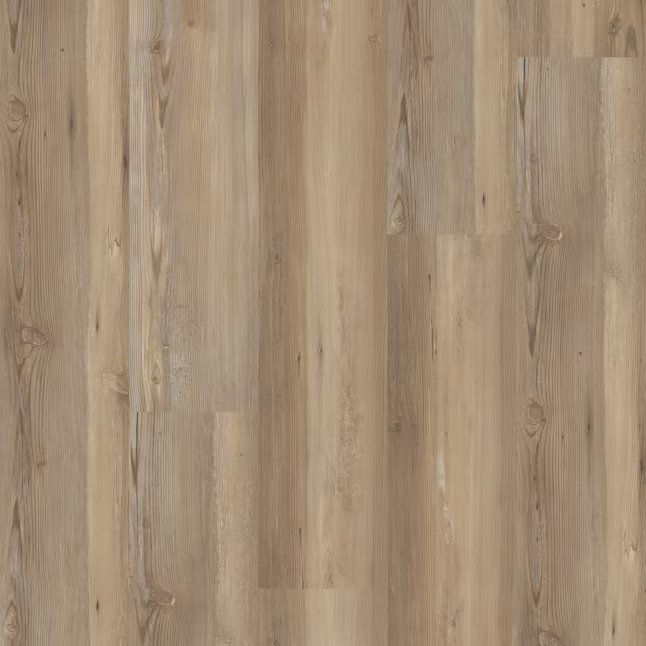 STAINMASTER Pino Mecklenberg 12 mil x 7 pulgadas de ancho x 48 pulgadas de largo Pisos de tablones de vinilo de lujo entrelazados impermeables
