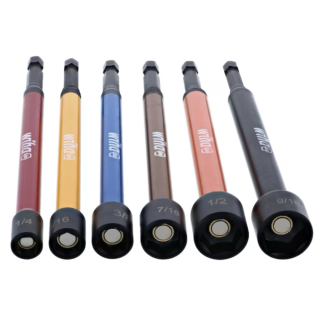 Farbcodierter magnetischer 1/4-Zoll x 6-Zoll-Sechskantschlüssel von Wiha