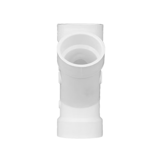 Charlotte Pipe 4-in x 4-in x 4-in PVC DWV Hub Wye Fitting for Sanitary Drainage Applications