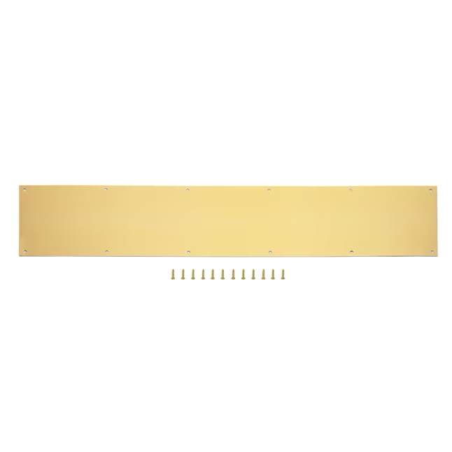 Placa de apoyo RELIABILT de 8 pulgadas de ancho x 34 pulgadas de alto (latón)