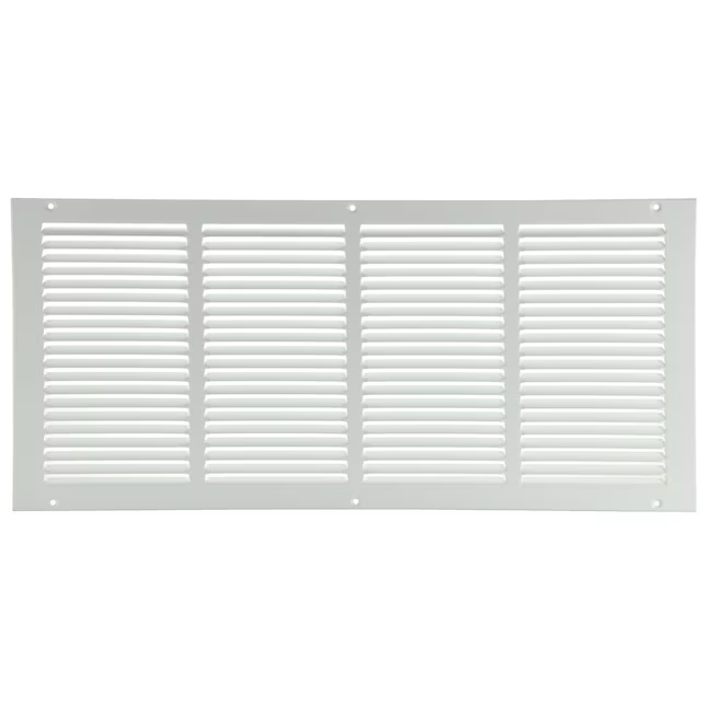 RELIABILT 24-in x 8-in Steel White Sidewall/Ceiling Grille