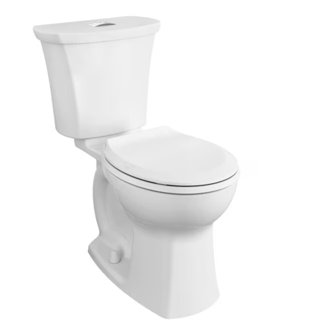 American Standard Edgemere White Dual Flush Elongated Chair Height 2-piece WaterSense Soft Close Toilet 12-in Rough-In 1.6-GPF