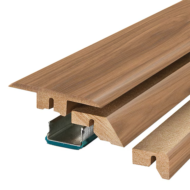 Project Source Cheltenham Moldura para piso multiusos de madera laminada de 0,75 pulgadas de alto x 2,37 pulgadas de ancho x 78,7 pulgadas de largo