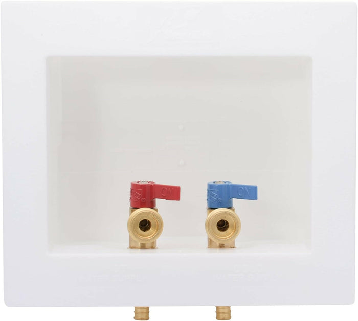 SharkBite 1/2 in. x 3/4 in. MHT Brass Crimp Washing Machine Outlet Box