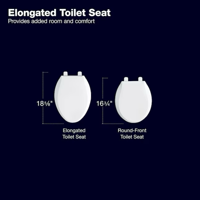 KOHLER Ridgewood Wood White Elongated Soft Close Toilet Seat