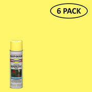 Rust-Oleum Professional, paquete de 6 pinturas para marcar a base de agua de alta visibilidad (lata en aerosol) 