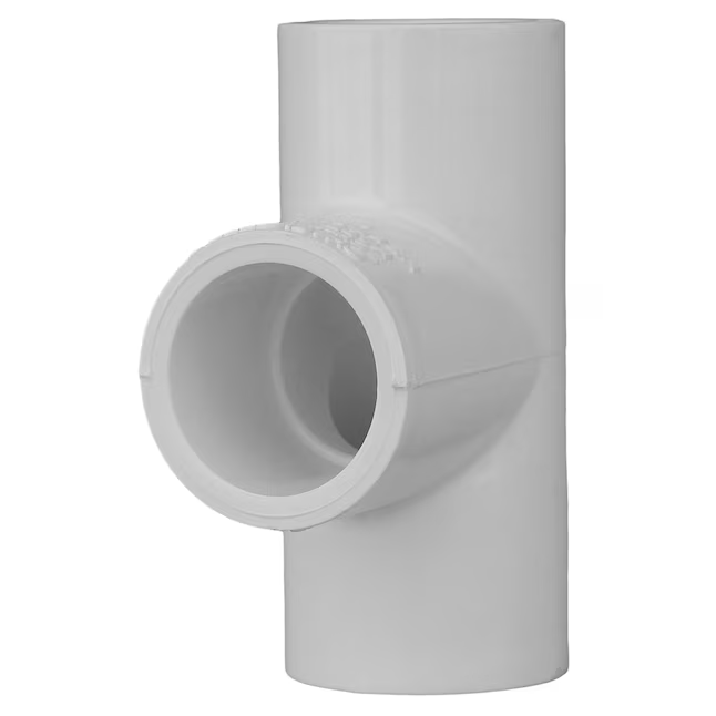Conector en T de PVC Charlotte Pipe de 3/4 pulgadas, cédula 40
