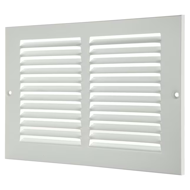 RELIABILT 10-in x 6-in Steel White Sidewall/Ceiling Grille