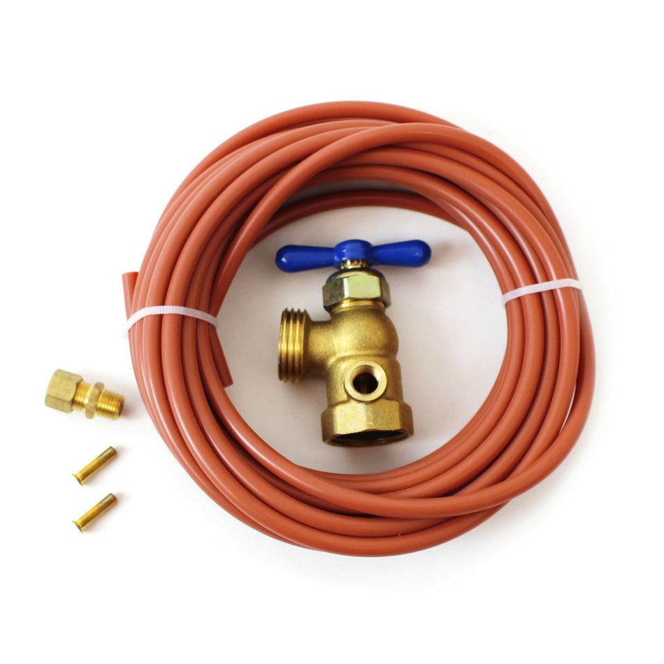 Kit de conexión de agua con dial y tubo de polietileno (bajo contenido de plomo) 