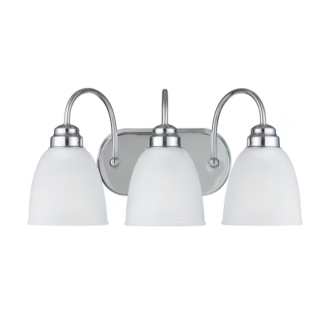 Project Source Wynfield 18.86-in 3-Light Chrome Traditional Vanity Light Bar