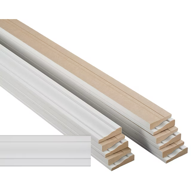 RELIABILT Carcasa MDF 356 imprimada de 9/16 x 2-1/4 x 7 pies (paquete de 12)