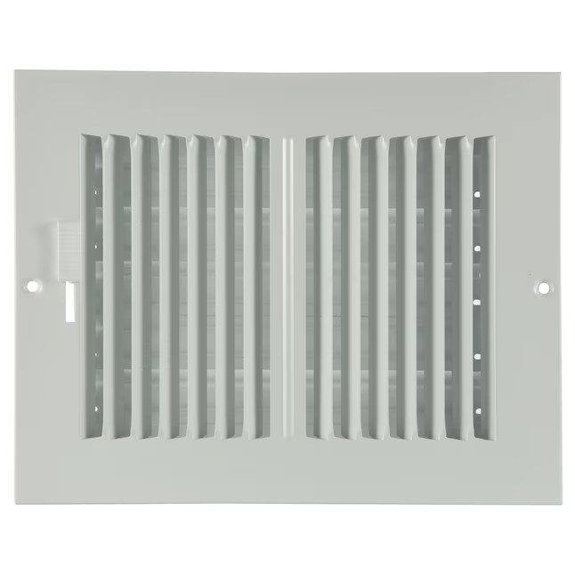 RELIABILT 8 x 4 in, 2 vías, acero blanco, registro de pared lateral o techo