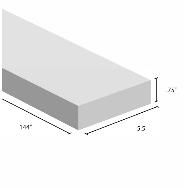 RELIABILT 1-in x 6-in x 10-ft Unfinished Southern Yellow Pine Board